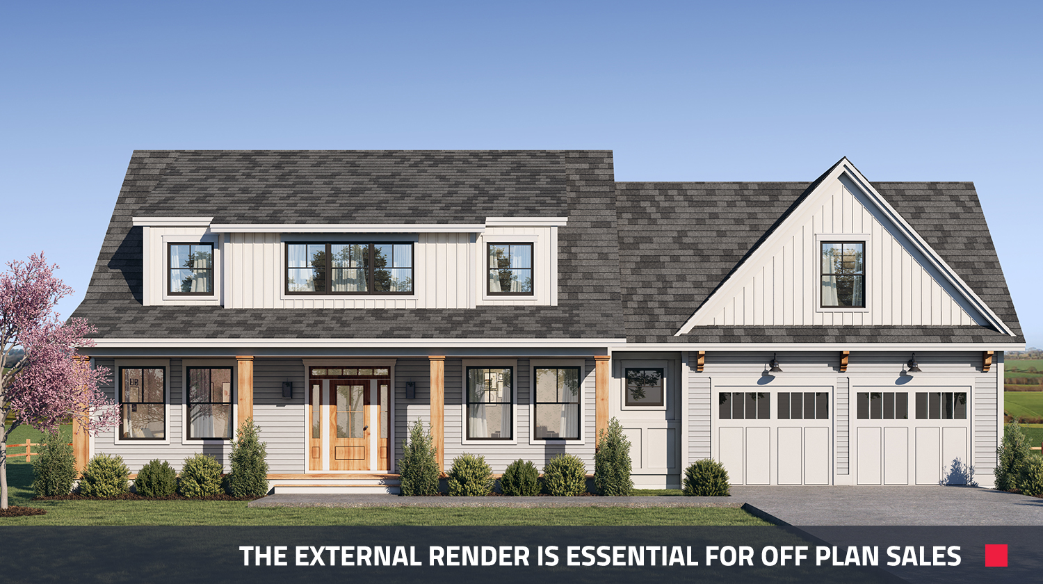 Customer Projects, Exterior Render, House Render