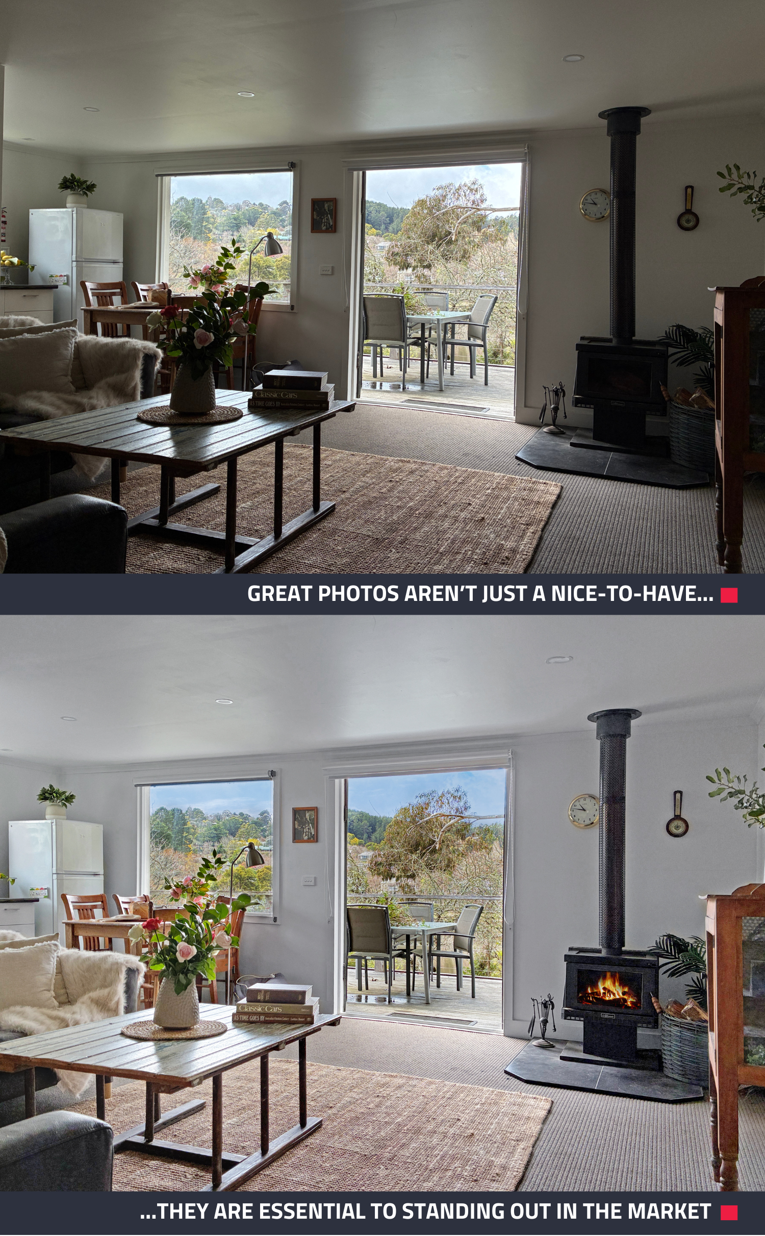 In the competitive short-stay holiday rental market, great photos aren’t optional; they drive bookings.   Guests scrolling through Airbnb, Vrbo, or Booking.com often decide in seconds which property to click. Listings that look bright, inviting, and professionally presented attract more attention, more engagement, and ultimately more reservations.   That’s why Dee and Sharon, known as The Holiday Home Girls, focus heavily on styling and photography when helping short-stay owners prepare their holiday rentals for market.   How The Holiday Home Girls Started  Dee and Sharon launched their business in 2022 during the COVID lockdowns in Melbourne. While working as a nurse, Sharon also spent over 16 years managing her own holiday homes in Far North Queensland near the Great Barrier Reef and Daintree Rainforest, gaining firsthand experience in what makes a short-stay rental successful.   Partnering with Dee, who brought skills in IT, websites, and e-commerce, the pair combined their expertise to help holiday rental owners present their properties more effectively online.   What began as a side project quickly grew into a full-time business. Today, they work with everyone from individual short-stay property owners to large holiday rental managers, helping them style, furnish, and prepare properties for photography so their listings attract more bookings in competitive markets. 