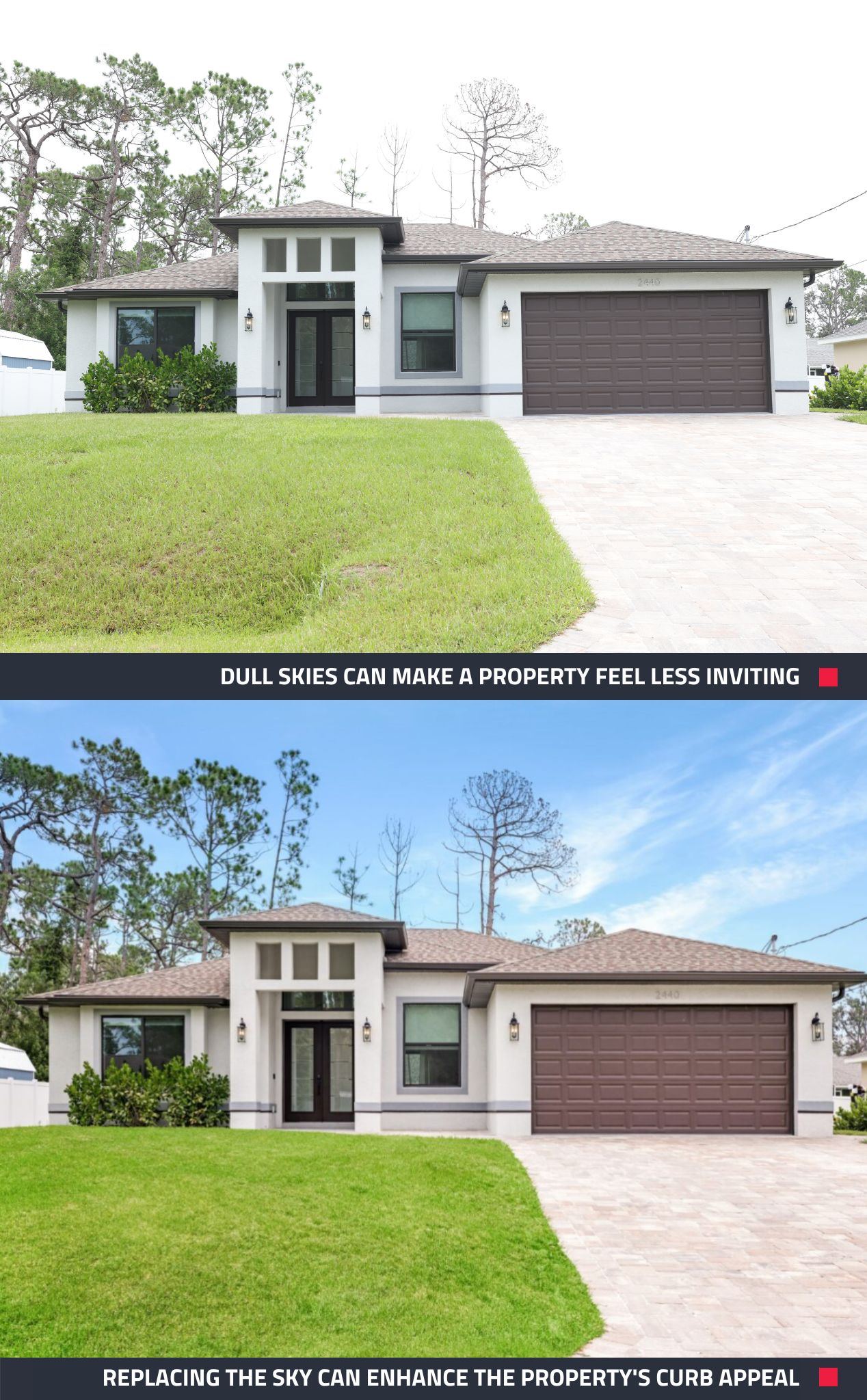 why real estate listing photos look dark