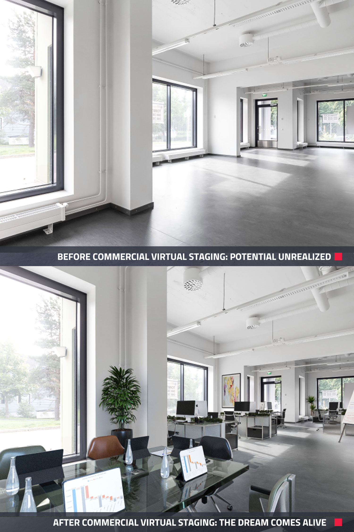 BoxBrowie.com Custom Commercial Virtual Staging