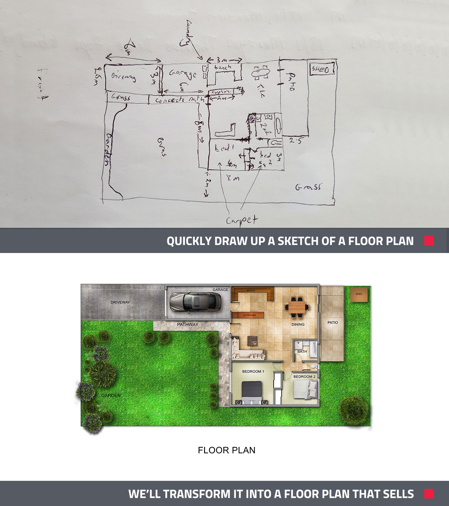 BoxBrowie.com Floor Plans sell homes