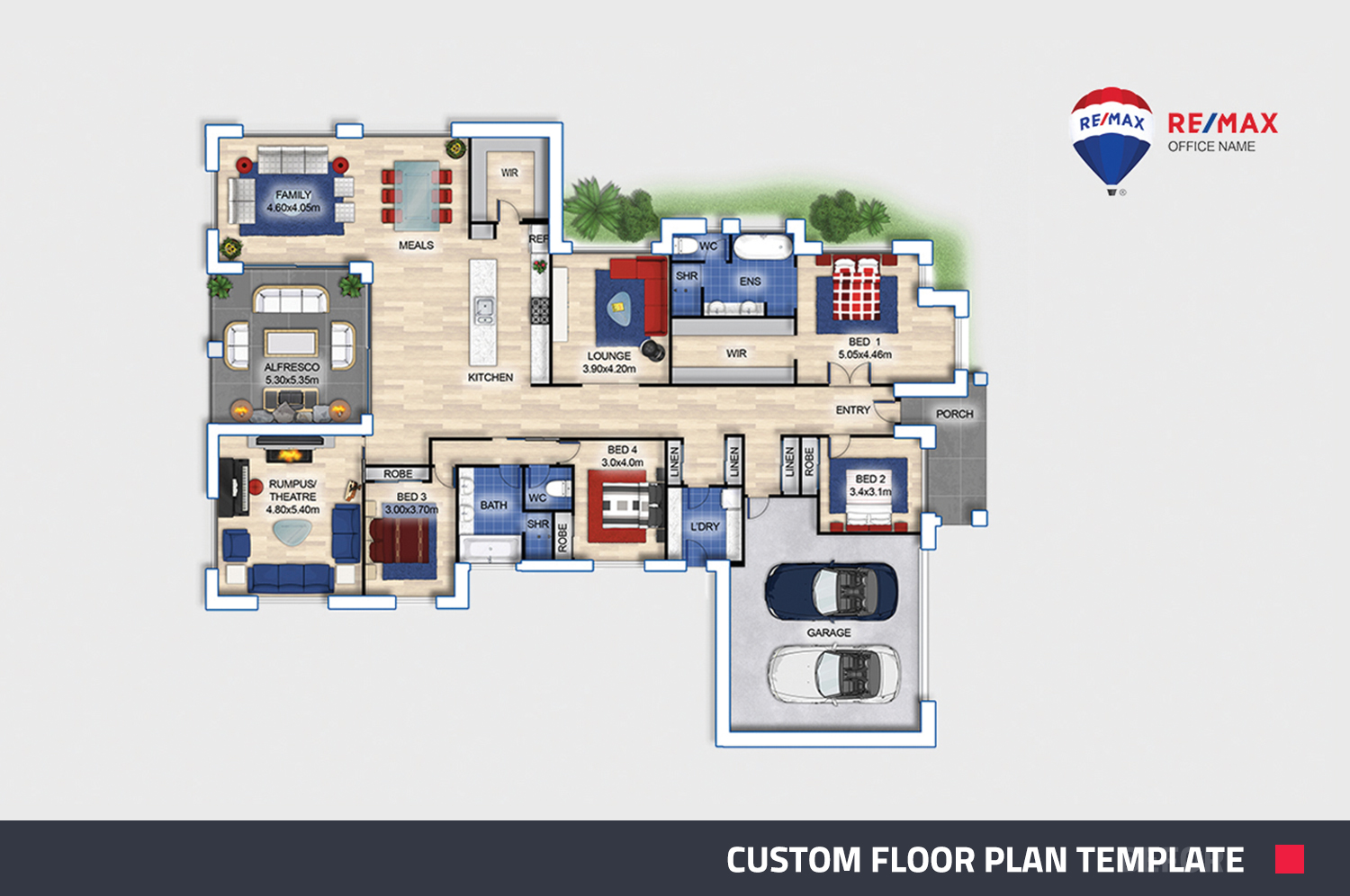 custom floor plan overview